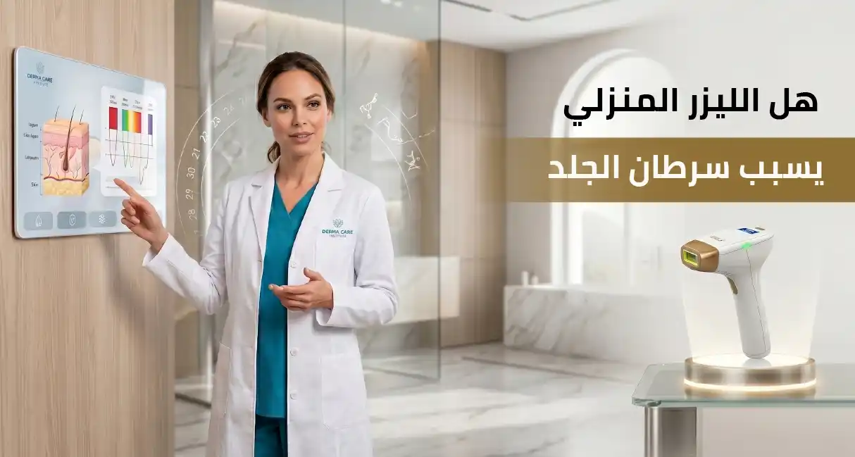 هل الليزر المنزلي يسبب سرطان الجلد