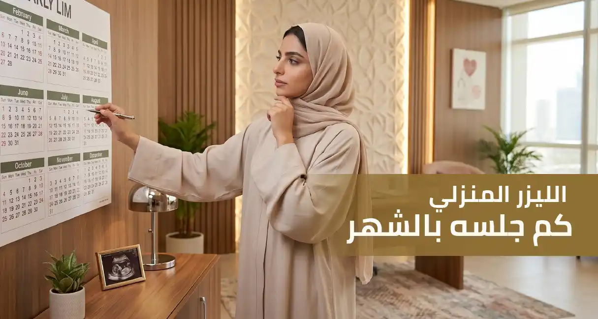 الليزر المنزلي كم جلسه بالشهر